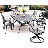Darlee Catalina 6-person Patio Dining Set - Antique Bronze