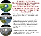 The Rich Man's Marketing, Godfather Principles and Accounting & Finance for High Protein Diet Supplements Biz 3 CD Package
