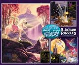 3 in 1, 100/300/500 Pieces Glitter & Glow-Secret Valley, Fairy Princess, Moon Dance