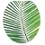 Toilet Tattoos TT-1500-R Palm Frond Design, Round