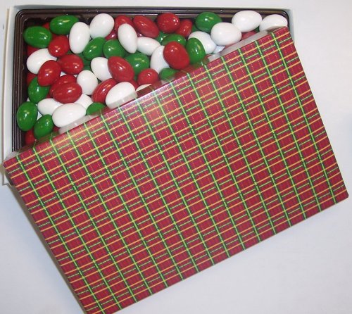 Scott's Cakes Christmas Chocolate Jordan Almonds 1 Pound Christmas Plaid Box by Almond Pound Cake