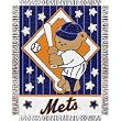 New York Mets MLB Triple Woven Jacquard Throw (044 Series) (36x46")"