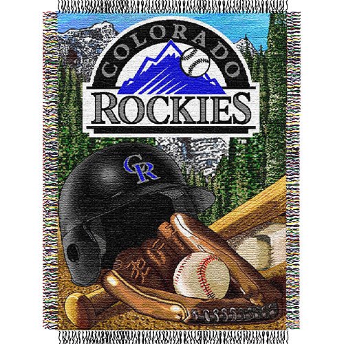 Colorado Rockies MLB Woven Tapestry Throw (Home Field Advantage) (48x60