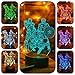 Serkyhome 3D Night Lights for Kids 7 Colors 3D LED Illusion Lamp with Remote Control-Bedroom Table Lamp-Spiderman-Captain America-Ironman(Marvel Heroes)