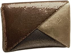 Whiting & Davis Retro Multi Compartment Clutch