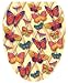 Toilet Tattoos TT-1700-O Butterflies-a-Flutter Design, Elongated