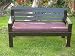 Purple Faux Suede Garden Bench Cushion 60 X 18 X 3
