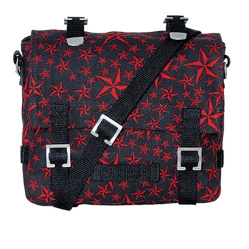 Kampftasche, klein (red nautical star)