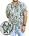 Authentic Tropical Aloha Button Down Men's Button Down Relaxed Fit Shirt Green
