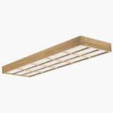 TL-FD432-53GDEB - 4 Light Medium Oak Finish Ceiling Fluorescent