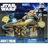 Star Wars 2010 Clone Wars Exclusive Deluxe Figure Battle Pack Jabbas Throne with Oola