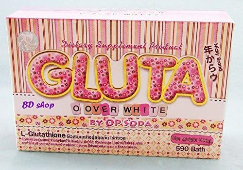 3 Boxes X Super Whitening Gluta O Over White, 30 Capsules, (Dietary Supplement From America) By Op Soda.