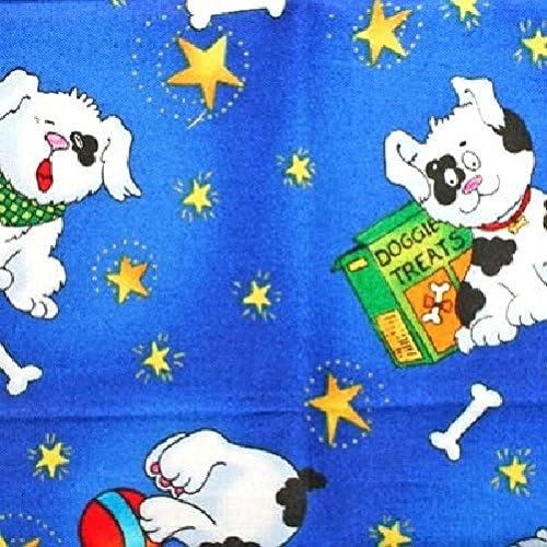 Dog pattern print 50x55cm UDG-008
