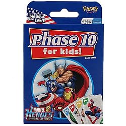 MARVEL HEROES Phase 10 for Kids Card Game