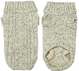 IMAGE OF Dog Sweater - Dublin knit / Irish Knit Pet Sweater Oatmeal - XX-Large (XXL)