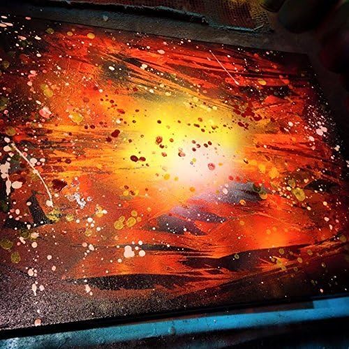 Splattered Thoughts- Spray Paint Art