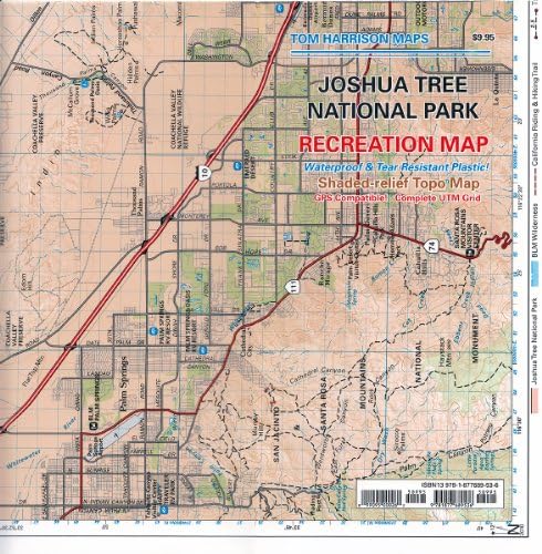 Joshua Tree National Park Recreation Map (Tom Harrison Maps)