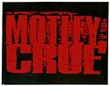 Motley Crue - Red Logo on Black Rectangle - Sticker / Decal