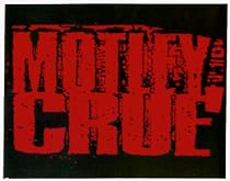 Motley Crue - Red Logo on Black Rectangle - Sticker / Decal