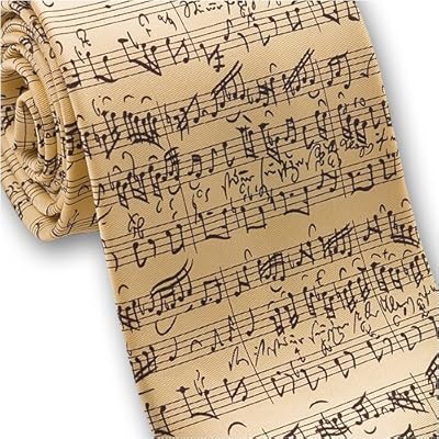Music by JS Bach - Men's Silk Necktie