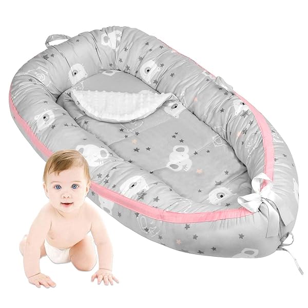 Detachable Baby Nest With Mattress Portable Travel Toddler Bed