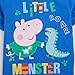 Peppa Pig T-shirt Little Monster with Embroidery Boy Short Sleeve