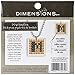 Dimensions Crafts 72-74072 Small Square Monogram Pendant Counted Cross Stitch Kit