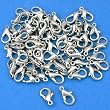 60 Lobster Clasps Nickel Plated Jewelry Beading 11.5mm