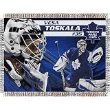 Vesa Toskala #35 Toronto Maple Leafs NHL Woven Tapestry Throw (48x60")