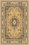 Traditional Area Rug, Supreme Beige 5'x8'