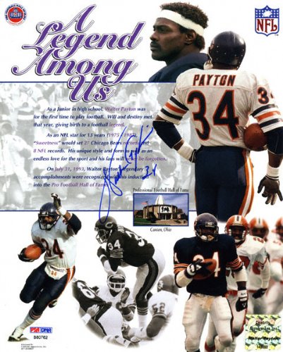 Walter Payton Chicago Bears - Legend Among Us - Autographed 8x10 Photograph