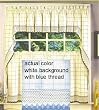 Adirondack Kitchen Curtain - Swag pair - Blue