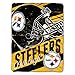 Northwest NFL Pittsburgh Steelers Unisex-Adult Micro Raschel Throw Blanket, 46