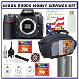 Nikon D300s Digital SLR Camera + Two (2) 8GB Card + EN-EL3e Battery + 3-Year Extended Warranty for Nikon D Series + Case + Starter Accessory Kit