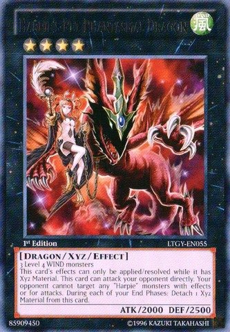 Yu-Gi-Oh! - Harpie's Pet Phantasmal Dragon (LTGY-EN055) - Lord of the Tachyon Galaxy - 1st Edition - Rare On Sale