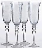 Home Essentials Luster Cut Blue Champagne Flute