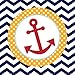 18-Count Paper Lunch Napkins, Ahoy Matey Anchor