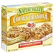 Nature Valley Chewy Granola Bars, Strawberry Yogurt, 6-Count Boxes (Pack of 6)