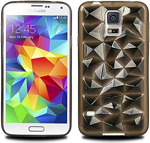 S5 Case, Samsung Galaxy S 5 Crystal Jelly , Mobile Soft TPU Case (Light Black)