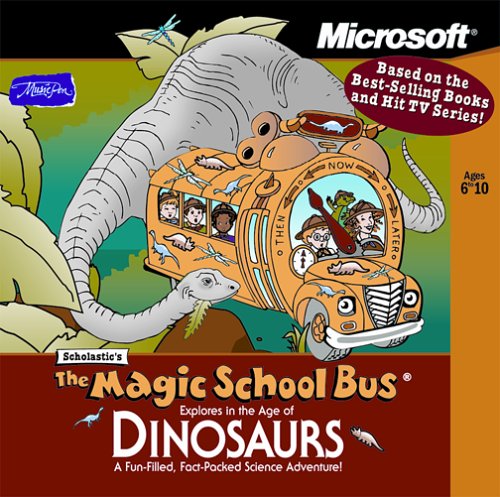 Microsoft Scholastic's The Magic School Bus Explores in the Age of Dinosaurs (Jewel Case) Ages 6-10
