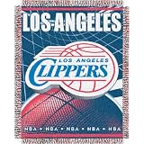 Los Angeles Clippers Triple Woven Jacquard NBA Throw (019 Series) by Northwest (48x60)