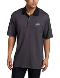 NFL Buffalo Bills Men's DryTec Birdseye Polo, Navy Blue, X-Large