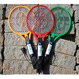 Zap Racket TM - Lightweight, No Batteries Needed, Rechargeable Mosquito / Fly / Bug Zapper with Detachable Power Cord and Light
