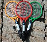 Zap Racket TM (Trademarked) - Lightweight, No Batteries Needed, Rechargeable Mosquito / Fly / Bug Zapper with Detachable Power Cord and Light