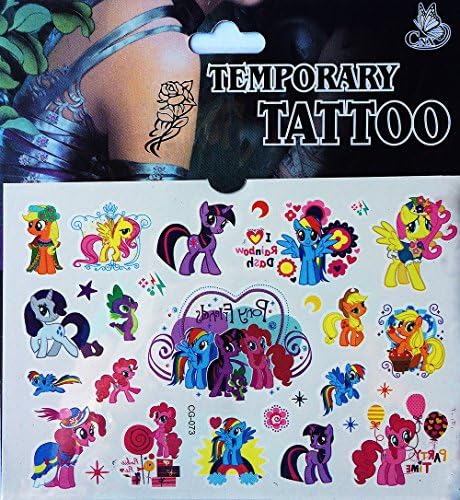 Rainbow Dash and Ponies Temporary Tattoos