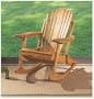 Folding Adirondack Rocking Chair