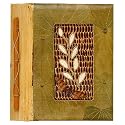 All Natural 40 Photo Handmade Photo Album - Butterfly Leaves Design