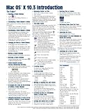 Mac OS X 10.3 Introduction Quick Reference Guide (Cheat Sheet of Instructions, Tips & Shortcuts - Laminated)