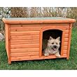 Trixie 39552 natura Flachdach-Hundehütte, L: 104 × 72 × 68 cm