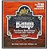 GHS Strings PF180 5-String Banjo Strings, Stainless Steel, Medium (.011-.024)